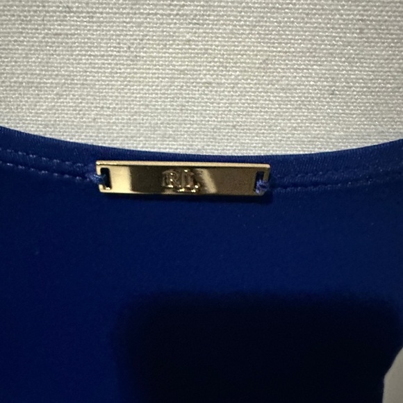 Ralph Lauren Sz 6 Top, stretchy, lined, underwires. NWOTs, Royal Blue - Picture 4 of 7